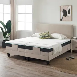 V6 Boxspringbett 209E 140 x 200 cm Beige