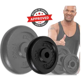 MIWEBA Hantelscheiben-Set Gusseisen HSG75 4x 5 kg