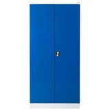 PROREGAL Stahlschrank Bee | HxBxT 195x92x50 cm | Weiß-Blau