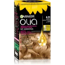 Garnier Olia Big Kit Permanent-Haarfarbe Farbton 8.31 Golden Ashy Blond 1 St.