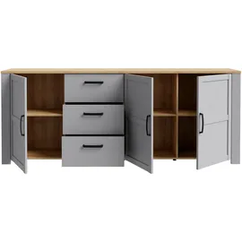 Forte Bohol 220 x 87 x 42 cm Grau / Weiß