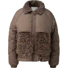 QS Wattierte Jacke im Materialmix - olive - XXL
