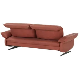 HIMOLLA Sofa 3-sitzig 1077 ¦ rot ¦ Maße (cm): B: 224 H: 87 T: 108.0