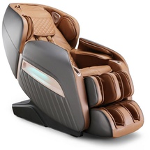 Naipo MGC-A350BR, Massagesessel Shiatsu Massagestuhl Zero Gravity für Ganzkörper, mit Heizung, SL Track, Klopfen, Kneten, Luft-Massage-System, USB, Bluetooth 3D Surround Sound Musik, Für Zuhause und Büro - Braun