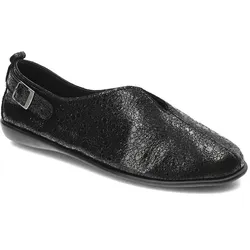 Schwarze Halbschuhe Pollonus Bequeme Lederschuhe, 41