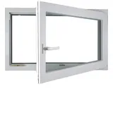Meeth Kellerfenster 60 x 40 cm DIN rechts 1-flügelig Dreh-Kipp weiß