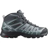 Salomon X Ultra Pioneer Mid Goretex Wanderschuhe - Ebony / Stormy Weather / Wine Tasting - EU 42