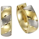VIVANCE Creolen VIVANCE mehrfarbig 333 Gold 15mm