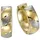 VIVANCE Creolen VIVANCE mehrfarbig 333 Gold 15mm