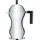 Alessi Pulcina 6 Tassen silber/schwarz