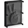 Relaxdays Pinart 3D Nagelbild Schwarz,Silber,Transparent
