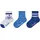 Sterntaler Baby Socken 3er Pack Anker – Baby- und Kinder-Socken im 3er Pack mit Umschlag, Innenfrottee, Anker-, Wellen- & Rippen-Motive, Weiß, Größe 26 - 26