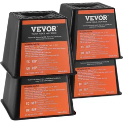 VEVOR Trailer Jack Block 6000LBS RV Reisezubehör Stabilisatorständer 4er-Pack