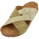 HAFLINGER Klassische Pantoletten Damen 31383139303131 Oliv 42 EU - Grün - 42