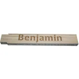 Heka Zollstock Benjamin 2 m, weiß