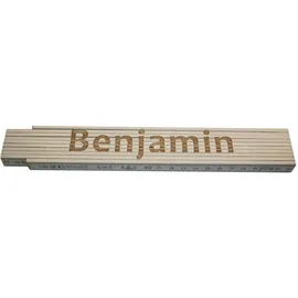 Heka Zollstock Benjamin 2 m, weiß