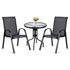 Sofotel Set 3-tlg. Schwarz
