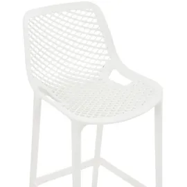 deluke Barhocker, Weiß, Kunststoff, 45x105x53 cm, Esszimmer, Barmöbel, Barhocker