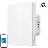 Sonoff M5-2C-80W WiFi Matter smart wall switch (2-channel for frame)