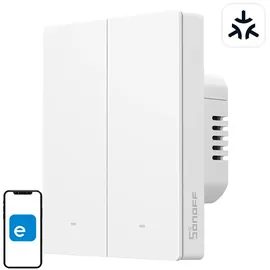 Sonoff M5-2C-80W WiFi Matter smart wall switch (2-channel for frame)