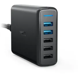 Anker PowerPort Speed 63W Quick Charge 3.0 5-Port USB Ladegerät USB schwarz