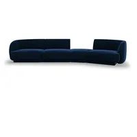 Micadoni Sofa Miley, modular 4-Sitzer blau