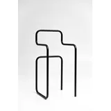 Metallbude Herrendiener James Stahl Schwarz