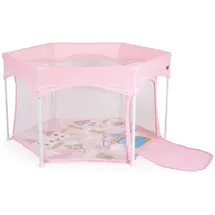 Cangaroo Laufstall Playbox klappbar Matratze Tragetasche Öffnung Reiselaufstall rosa