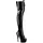 Pleaser DELIGHT-3023 Damen Schwarz 40