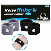 MAVURA ReiseRuhe Wohlfühl Armbänder Akupressur