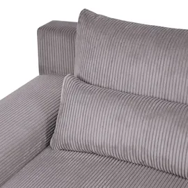 beautysofa Ecksofa Benny U-Form mit Schlaffunktion & Bettkasten & Ottomane – POSO 27 Rosa – Modernes Polstersofa - Rosa