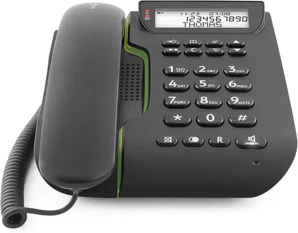 Doro Comfort 3000 Schnurgebundenes Senioren Tischtelefon Schwarz Neu in OVP