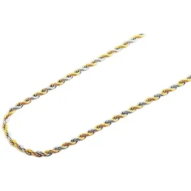 Adelia's Adeliás Unisex Halskette Kordelkette Silber Edelstahl
