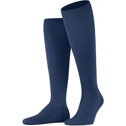 Kniestrümpfe FALKE "ClimaWool", Herren, Gr. 45-46, blau (royal blau), Materialmix, unifarben, normal, Socken, aus klimaregulierender Wolle-Lyocell Mischung atmungsaktiv