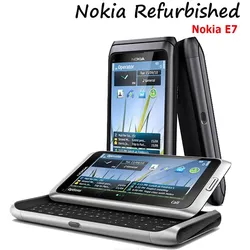 Nokia Überholtes Android-Handy Nokia E7 Mobiltelefone 16 GB ROM 256 MB RAM Dual-SIM-Smartphone 1200 mAh, 8 MP, 4,0 Zoll