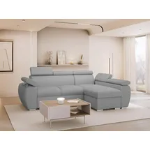 Mirjan24 Ecksofa Cord 2R+LC Grau