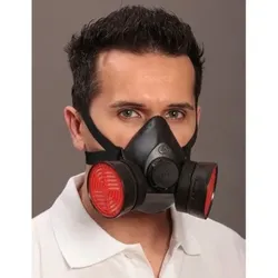Atemschutz Halbmaske 100/2, ohne Filter, gemäß EN 140