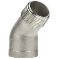 Tecuro Kurzer Winkel 45° Edelstahl V4A (AISI 316), IG