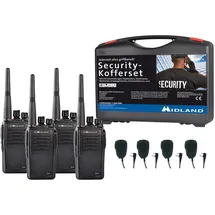 Midland G15 Pro 4er Security inkl. MA 25-M C1127.S3, PMR-Handfunkgerät 4er Set