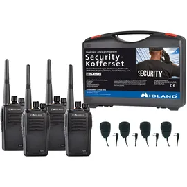 Midland G15 Pro 4er Security inkl. MA 25-M C1127.S3, PMR-Handfunkgerät 4er Set