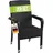 Juskys Yoro Polyrattan Gartenstuhl Schwarz 2 St.