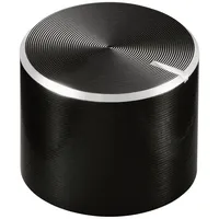 TRU Components TC-11613908 Drehknopf mit Knopfmarkierung Schwarz (Ø x