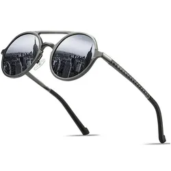 Fivejoy Sonnenbrille Polarisierte Sonnenbrille,Vintage-Sonnenbrille mit rundem Rahmen,UV400 (1-St)