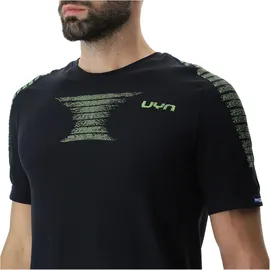 Uyn Padel Series Smash kurzarm Padel Tennisshirt Herren B995 black onix/lime S