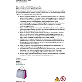 Kobolo Filztasche Shopper grau