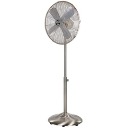 Standventilator Satin Metal Breeze II CasaFan Chrom satiniert silber, 97-130x45.2x26 cm