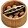 KESPER Snackschale Bambus 2-tlg. inkl. Nussknacker Ø 17 cm H: 8 cm