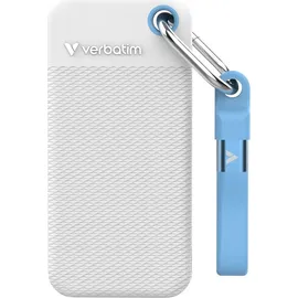 Verbatim Pocket SSD 2 TB USB 3.2 Gen2 Weiß/Hellblau 32321