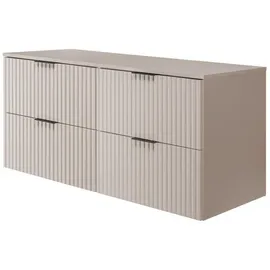 Rodan Waschbeckenunterschrank 4 Schubladen 120 x 57 x 46 cm Beige