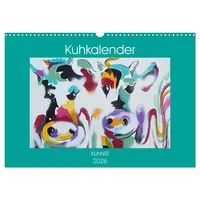 Calvendo Kuhkalender (Wandkalender 2026 DIN A3 quer), CALVENDO Monatskalender: